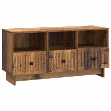   vidaXL TV szekrény fiókkal Antik Fa 102 x 34,5 x 50 cm Szerelt Fa
