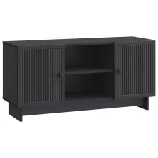 vidaXL TV szekrény Fekete 102 x 34,5 x 50 cm Faanyag