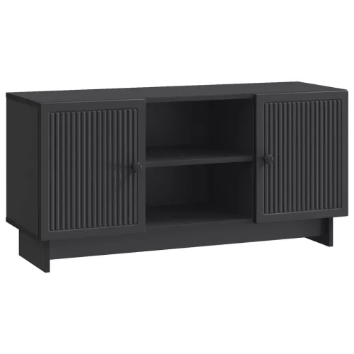 vidaXL TV szekrény Fekete 102 x 34,5 x 50 cm Faanyag