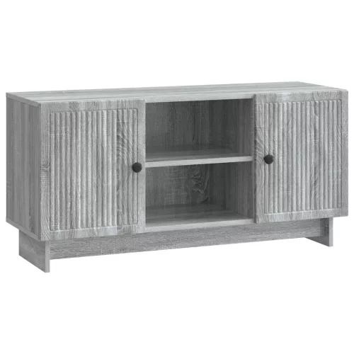 vidaXL TV szekrény Szürke Sonoma 102 x 34,5 x 50 cm Faanyag