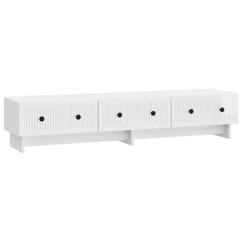 vidaXL TV szekrény Magasfényű Fehér 147 x 34,5 x 30 cm Szerelt Fa
