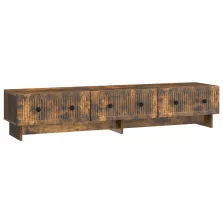   vidaXL TV szekrény fiókkal Füstös Tölgy 147 x 34,5 x 30 cm Szerelt Fa