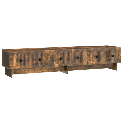 vidaXL TV szekrény fiókkal Füstös Tölgy 147 x 34,5 x 30 cm Szerelt Fa