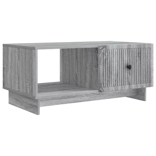 vidaXL Dohányzóasztal Szürke Sonoma 90 x 50 x 40 cm Szerelt Fa