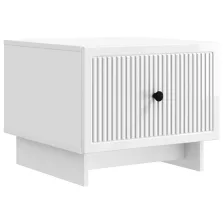   vidaXL Dohányzóasztal Magasfényű Fehér 49 x 50 x 40 cm Szerelt Fa