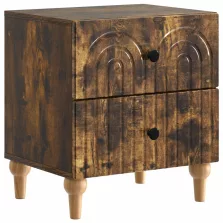   vidaXL Éjjeliszekrény Füstös Tölgy 43 x 34,5 x 48 cm Szerelt Fa