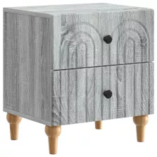   vidaXL Éjjeliszekrény Szürke Sonoma 43 x 34,5 x 48 cm Szerelt Fa