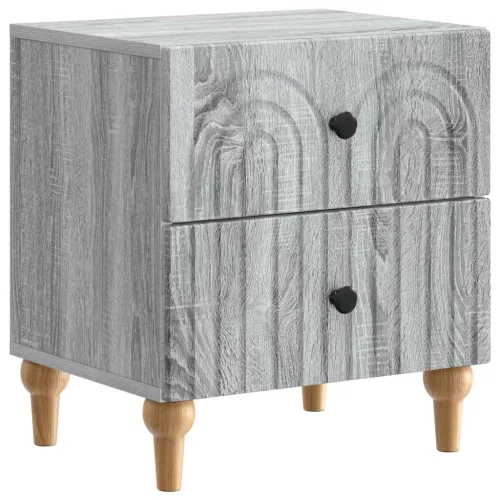 vidaXL Éjjeliszekrény Szürke Sonoma 43 x 34,5 x 48 cm Szerelt Fa
