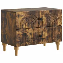   vidaXL Éjjeliszekrény Füstös Tölgy 62 x 34,5 x 48 cm Szerelt Fa