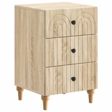   vidaXL Éjjeliszekrény fiókkal Sonoma Tölgy 43x 41 x 66,5 cm Szerelt Fa