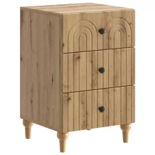   vidaXL Éjjeliszekrény Kézműves Tölgy 43x 41 x 66,5 cm Szerelt Fa