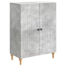 vidaXL Széf Betonszürke 66 x 34,5 x 90 cm Szerelt Fa