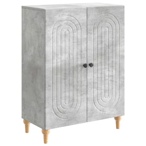 vidaXL Széf Betonszürke 66 x 34,5 x 90 cm Szerelt Fa