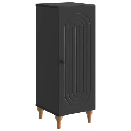 vidaXL Széf Fekete 33 x 34,5 x 90 cm Szerelt Fa