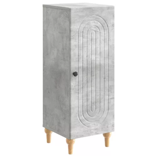 vidaXL Széf Betonszürke 33 x 34,5 x 90 cm Szerelt Fa