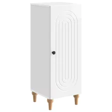   vidaXL Széf Magasfényű Fehér 33 x 34,5 x 90 cm Szerelt Fa