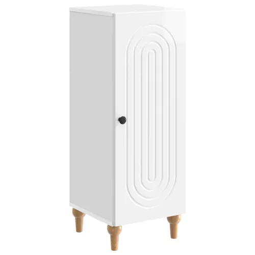 vidaXL Széf Magasfényű Fehér 33 x 34,5 x 90 cm Szerelt Fa