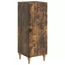 vidaXL Széf Füstös Tölgy 33 x 34,5 x 90 cm Szerelt Fa