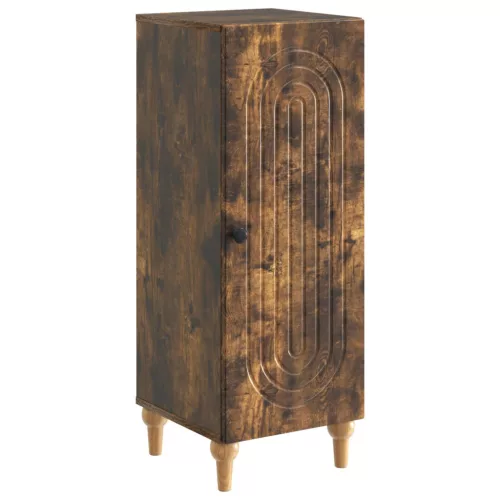 vidaXL Széf Füstös Tölgy 33 x 34,5 x 90 cm Szerelt Fa