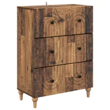   vidaXL Fiókos szekrény Antik Fa 66 x 34,5 x 90 cm Szerelt Fa
