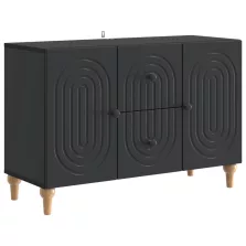   vidaXL TV szekrény fiókkal Fekete 89 x 34,5 x 60 cm Szerelt Fa