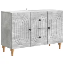   vidaXL TV szekrény fiókkal Betonszürke 89 x 34,5 x 60 cm Szerelt Fa