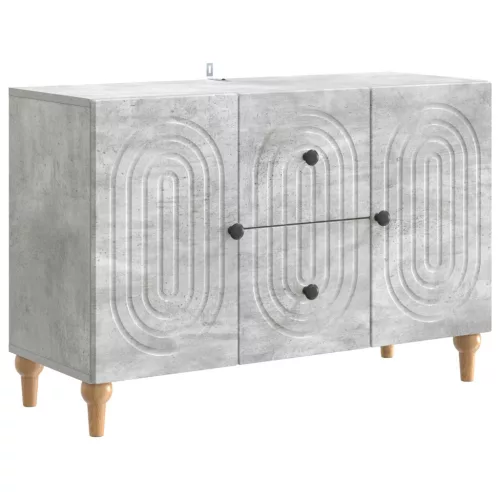 vidaXL TV szekrény fiókkal Betonszürke 89 x 34,5 x 60 cm Szerelt Fa