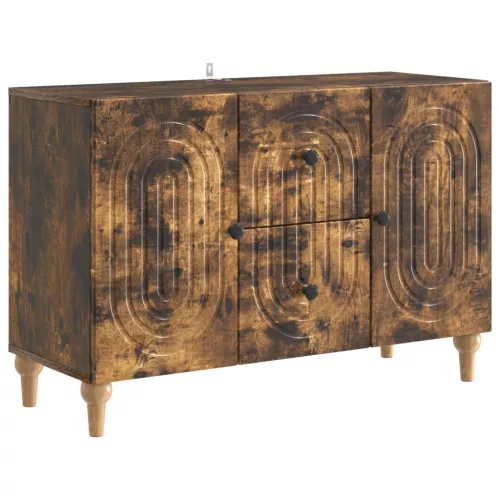 vidaXL TV szekrény fiókkal Füstös Tölgy 89 x 34,5 x 60 cm Szerelt Fa