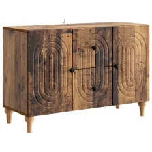   vidaXL TV szekrény fiókkal Antik Fa 89 x 34,5 x 60 cm Szerelt Fa