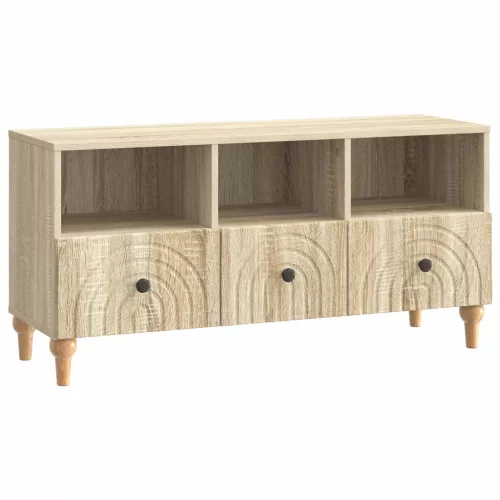 vidaXL TV szekrény Sonoma tölgy 102 x 34,5 x 50 cm Mérnöki fa