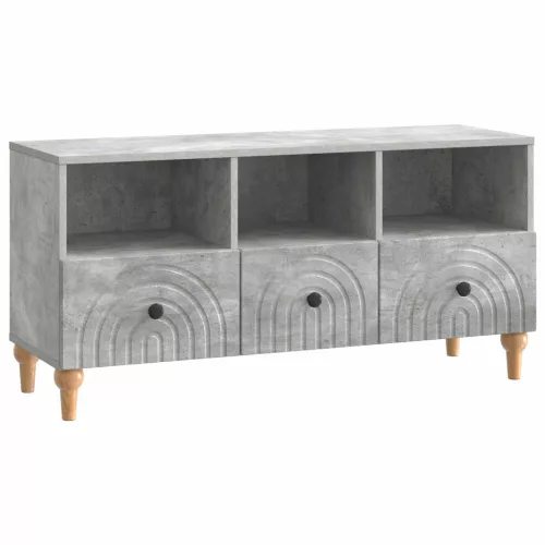 vidaXL TV szekrény Beton Szürke 102 x 34,5 x 50 cm Mérnöki fa