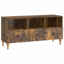   vidaXL TV szekrény Füstölt Tölgy 102 x 34,5 x 50 cm Mérnöki fa