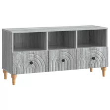   vidaXL TV szekrény Szürke Sonoma 102 x 34,5 x 50 cm Mérnöki fa