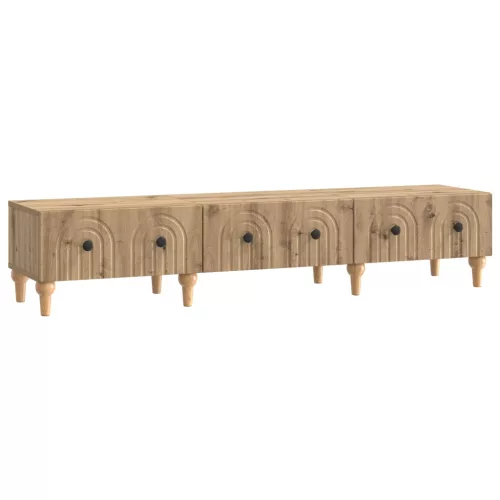 vidaXL TV szekrény Kézműves Tölgy 147 x 34,5 x 30 cm Szerelt Fa