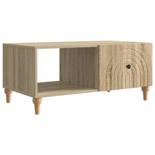 vidaXL Dohányzóasztal Sonoma Tölgy 90 x 50 x 40 cm Szerelt Fa