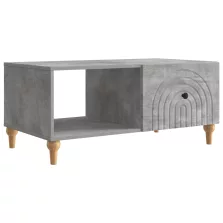   vidaXL Dohányzóasztal Betonszürke 90 x 50 x 40 cm Szerelt Fa