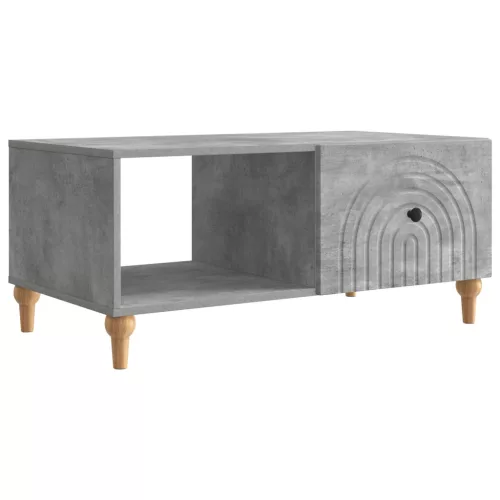 vidaXL Dohányzóasztal Betonszürke 90 x 50 x 40 cm Szerelt Fa