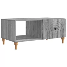   vidaXL Dohányzóasztal Szürke Sonoma 90 x 50 x 40 cm Szerelt Fa