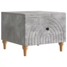   vidaXL Dohányzóasztal fiókkal Betonszürke 49 x 50 x 40 cm Szerelt Fa