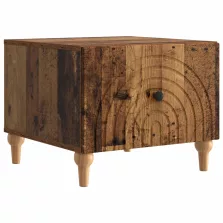   vidaXL Dohányzóasztal fiókkal Antik Fa 49 x 50 x 40 cm Szerelt Fa