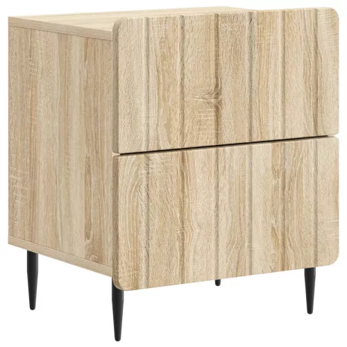 vidaXL Éjjeliszekrény Sonoma Tölgy 43 x 34,5 x 49,5 cm Szerelt Fa