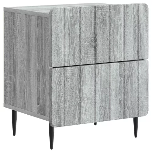 vidaXL Éjjeliszekrény Szürke Sonoma 43 x 34,5 x 49,5 cm Szerelt Fa