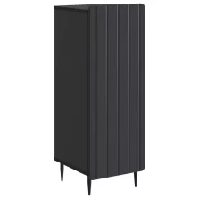 vidaXL Széf Fekete 34,5 x 33 x 92 cm Szerelt Fa