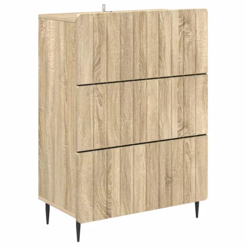 vidaXL Fiókos szekrény Sonoma Tölgy 66 x 34,5 x 92 cm Szerelt Fa
