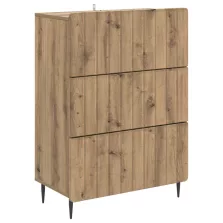   vidaXL Fiókos szekrény Kézműves Tölgy 66 x 34,5 x 92 cm Szerelt Fa