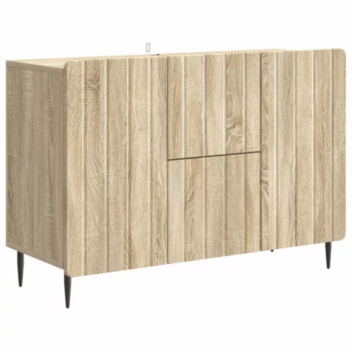 vidaXL Széf fiókkal Sonoma Tölgy 89 x 34,5 x 62 cm Szerelt Fa