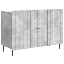   vidaXL Széf fiókkal Betonszürke 89 x 34,5 x 62 cm Szerelt Fa