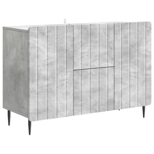 vidaXL Széf fiókkal Betonszürke 89 x 34,5 x 62 cm Szerelt Fa