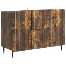   vidaXL Széf fiókkal Füstös Tölgy 89 x 34,5 x 62 cm Szerelt Fa