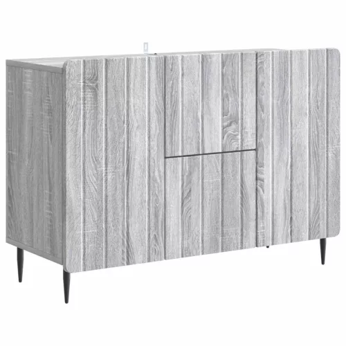 vidaXL Széf fiókkal Szürke Sonoma 89 x 34,5 x 62 cm Szerelt Fa